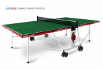 Теннисный стол для помещения Compact Expert Indoor green  proven quality 6042-21 - магазин СпортДоставка. Спортивные товары интернет магазин в Троицке 