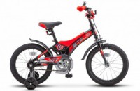 Детский велосипед Stels Jet 16" Z010 черный красный 2022 - магазин СпортДоставка. Спортивные товары интернет магазин в Троицке 