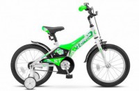 Детский велосипед Stels Jet 16" Z010 зеленый белый  2022 - магазин СпортДоставка. Спортивные товары интернет магазин в Троицке 