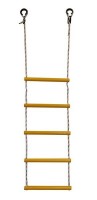 Детская веревочная лестница для ДСК  5 перекладин желтая ЛВ5-2В - магазин СпортДоставка. Спортивные товары интернет магазин в Троицке 